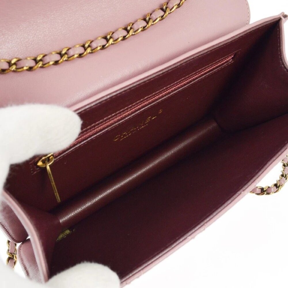 Chanel Purple Lambskin Beauty Lock Flap Bag - Picture 5 of 7